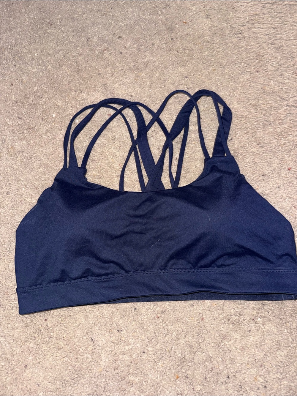 Victoria's Secret Navy Strappy Sports Bra - Multi Strap Back